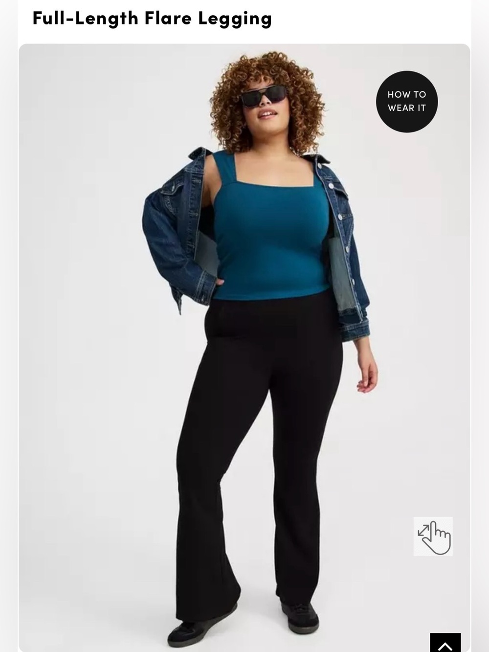 Full-Length Flare Legging — Black